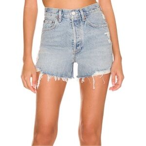 Agolde Dee Shorts Distressed Button Fly Size 23 Coastal Cowgirl Vacation Summer